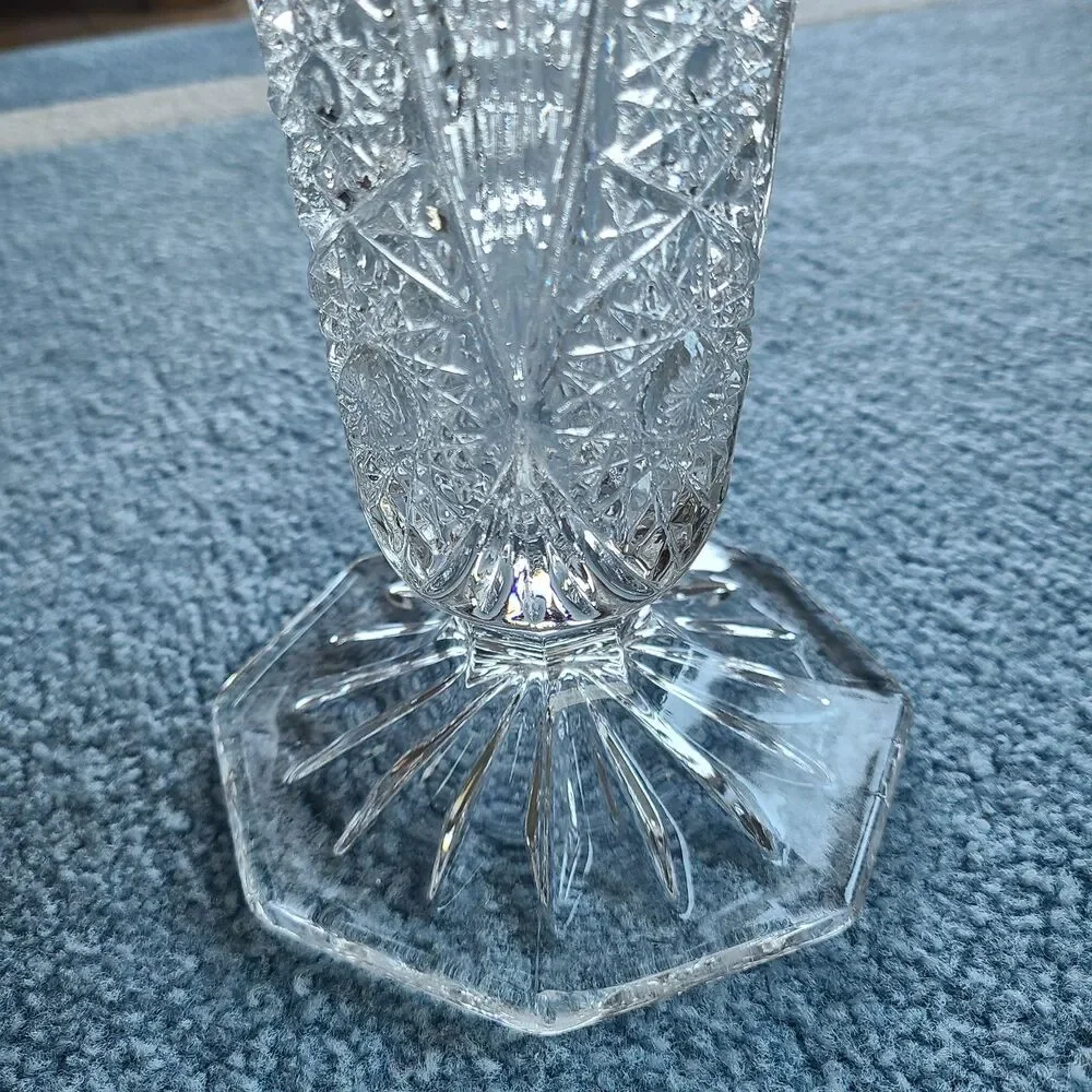 Heavy Imperial Glass Ohio Cosmos Clear Collection 12